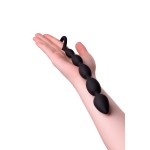 Черная анальная цепочка A-toys - 27,6 см