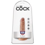 Анальный фаллоимитатор-мулат на присоске 5  Cock - 14 см