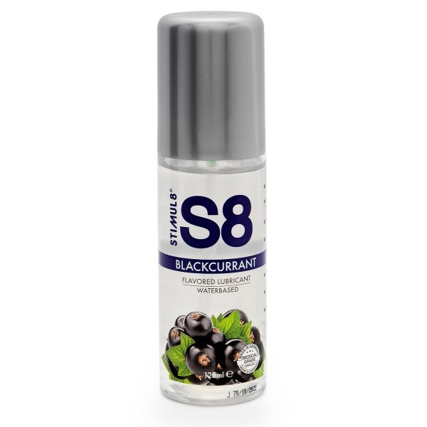 Смазка на водной основе S8 Flavored Lube со вкусом черной смородины - 125 мл