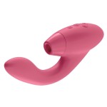 Розовый стимулятор Womanizer DUO с вагинальным отростком