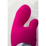 Розовый вибратор с клиторальным стимулятором L EROINA - 18 см