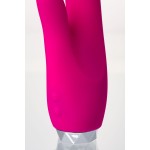 Розовый вибратор с клиторальным стимулятором L EROINA - 18 см
