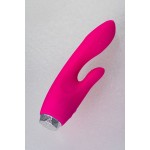 Розовый вибратор с клиторальным стимулятором L EROINA - 18 см