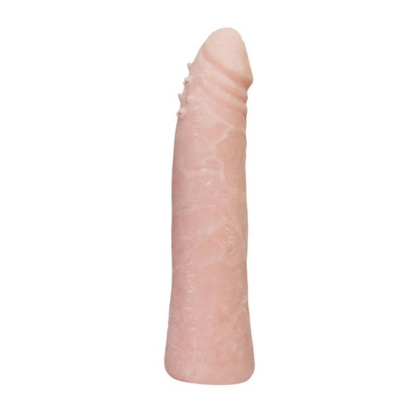 Гнущийся фаллоимитатор телесного цвета Realistic Cock - 20 см