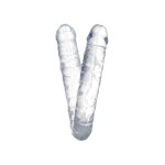 Прозрачный двухсторонний фаллоимитатор Double Dildo - 40 см