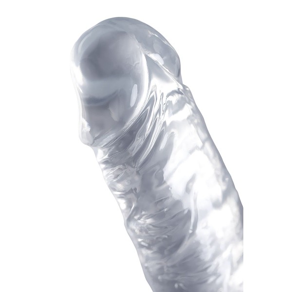 Прозрачный двухсторонний фаллоимитатор Double Dildo - 40 см