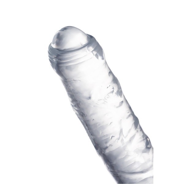 Прозрачный двухсторонний фаллоимитатор Double Dildo - 40 см