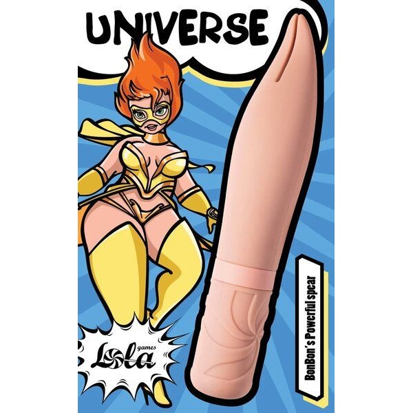 Бежевый мини-вибратор BonBon’s Powerful Spear - 15,2 см