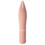 Бежевый мини-вибратор BonBon’s Powerful Spear - 15,2 см
