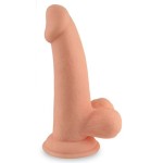 Телесный фаллоимитатор 6  Dong with Balls - 14 см