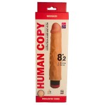 Телесный вибромассажёр HUMAN COPY 8,2  - 21,6 см