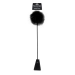 Черный стек Feather Crop с пуховкой на конце - 53,3 см