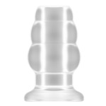 Прозрачная анальная пробка с тоннелем №49 Small Hollow Tunnel Butt Plug 3 Inch - 7,7 см