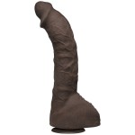 Коричневый фаллоимитатор-гигант Prince Yahshua ULTRASKYN 105” Cock with Removable Vac-U-Lock Suction Cup - 27,4 см