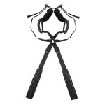 Чёрный бондажный комплект Romfun Sex Harness Bondage на сбруе