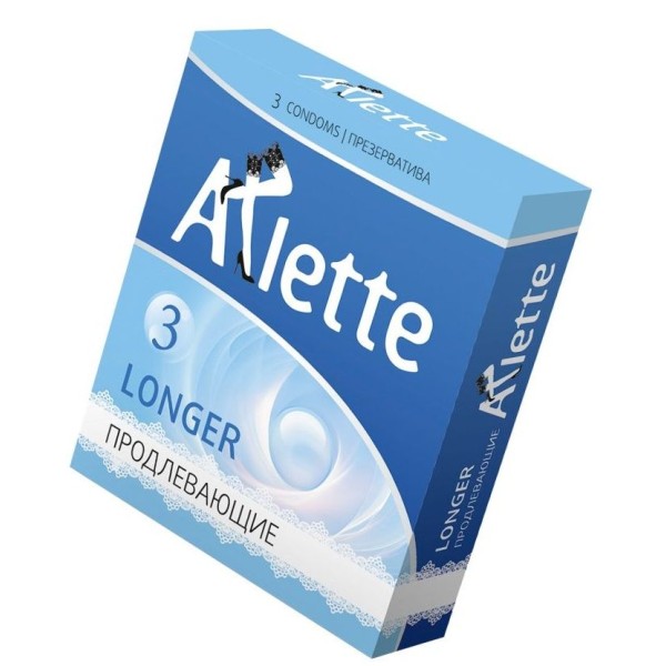 Презервативы Arlette Longer с продлевающим эффектом - 3 шт