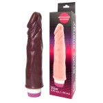 Вибратор Realistic Cock Vibe коричневого цвета - 21 см
