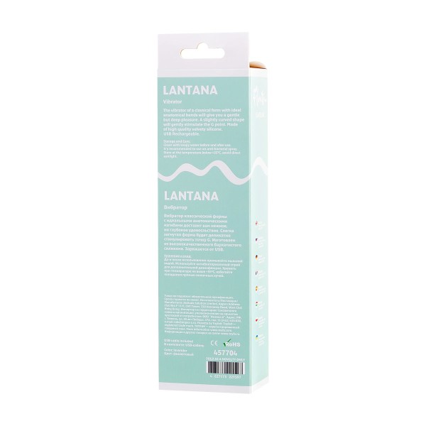 Фиолетовый вибратор Lantana - 22 см