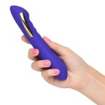 Фиолетовый вибратор с электростимуляцией Intimate E-Stimulator Petite Wand - 18,5 см