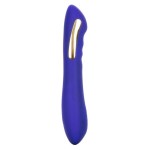 Фиолетовый вибратор с электростимуляцией Intimate E-Stimulator Petite Wand - 18,5 см