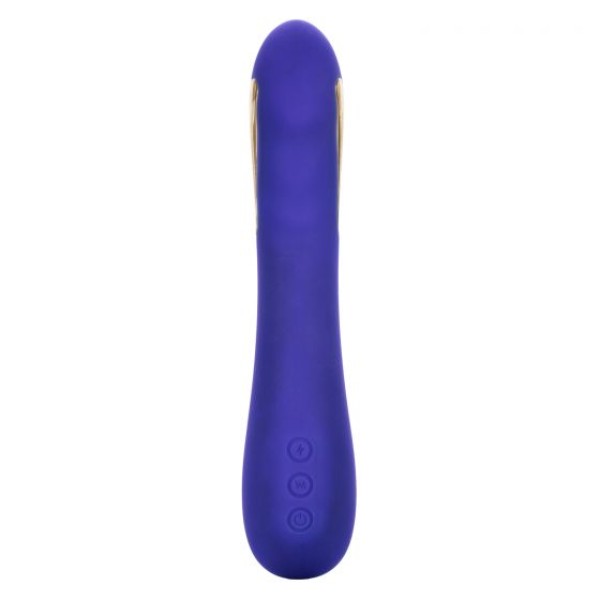 Фиолетовый вибратор с электростимуляцией Intimate E-Stimulator Petite Wand - 18,5 см