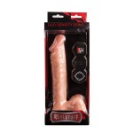 Телесный фаллоимитатор на присоске REALSTUFF DUO DENSITY DONG 9INCH - 22,9 см