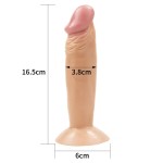 Телесный фаллоимитатор-реалистик 6  Enduro Blaster Realistic Dong - 16,5 см