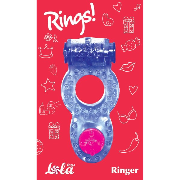 Фиолетовое эрекционное кольцо Rings Ringer