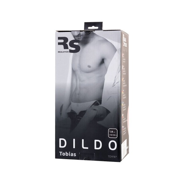 Телесный реалистичный фаллоимитатор RealStick Elite DILDO Tobias - 18 см