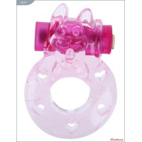 Эрекционное кольцо «Собачка» с мини-вибратором Эрекционное кольцо «Собачка» с мини-вибратором