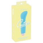 Голубой мини-вибратор Cuties Mini - 12,9 см
