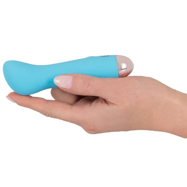 Голубой мини-вибратор Cuties Mini - 12,9 см