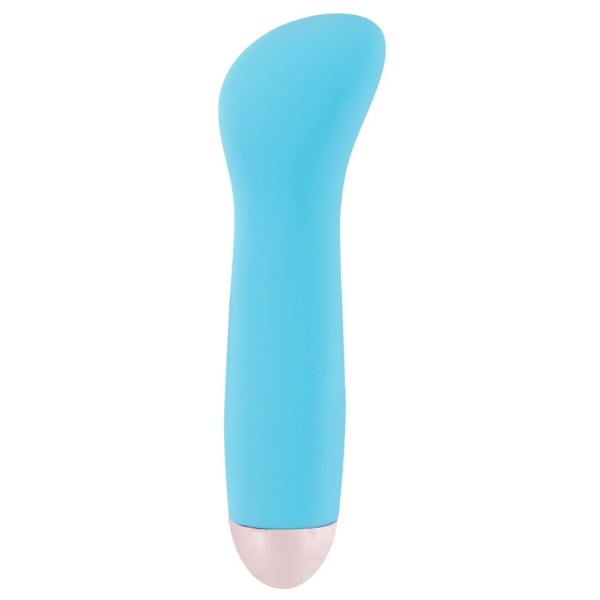 Голубой мини-вибратор Cuties Mini - 12,9 см