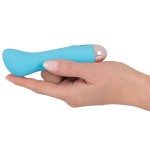 Голубой мини-вибратор Cuties Mini - 12,9 см
