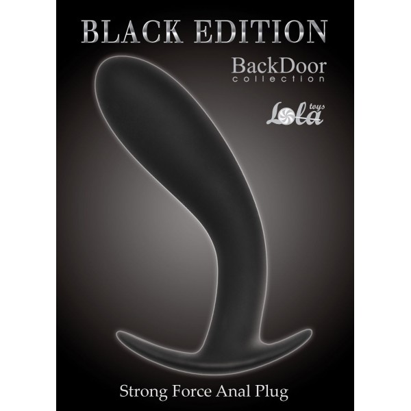 Чёрная анальная пробка Strong Force Anal Plug - 13,5 см