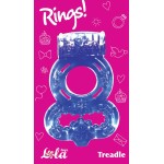 Фиолетовое эрекционное кольцо Rings Treadle с подхватом