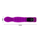 Лиловый вибратор Body Touch II с реакцией на прикосновения - 22 см