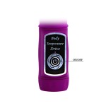 Лиловый вибратор Body Touch II с реакцией на прикосновения - 22 см
