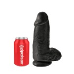 Черный фаллоимитатор на присоске Chubby - 22,9 см