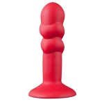 Красная анальная пробка SHOVE UP 5INCH SILICONE BUTT PLUG RED - 12,7 см