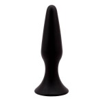 Черная анальная пробка L Silicone Plug - 12,8 см