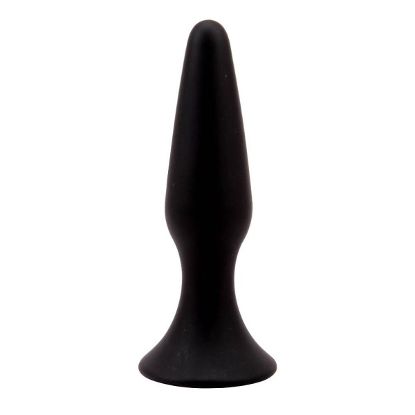 Черная анальная пробка L Silicone Plug - 12,8 см