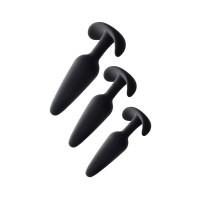 Набор из 3 черных анальных втулок Eridani Набор из 3 черных анальных втулок Eridani