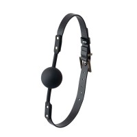 Черный кляп-шарик PREMIUM SOLID SILICONE BALL GAG Черный кляп-шарик PREMIUM SOLID SILICONE BALL GAG