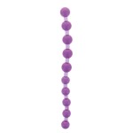 Фиолетовая анальная цепочка JUMBO JELLY THAI BEADS CARDED LAVENDER - 31,8 см