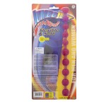 Фиолетовая анальная цепочка JUMBO JELLY THAI BEADS CARDED LAVENDER - 31,8 см