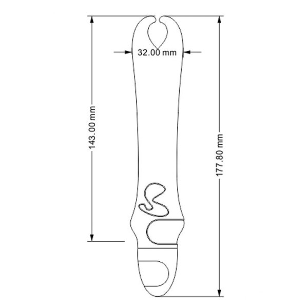 Розовый вибратор с рожками Pedicel - 17,8 см