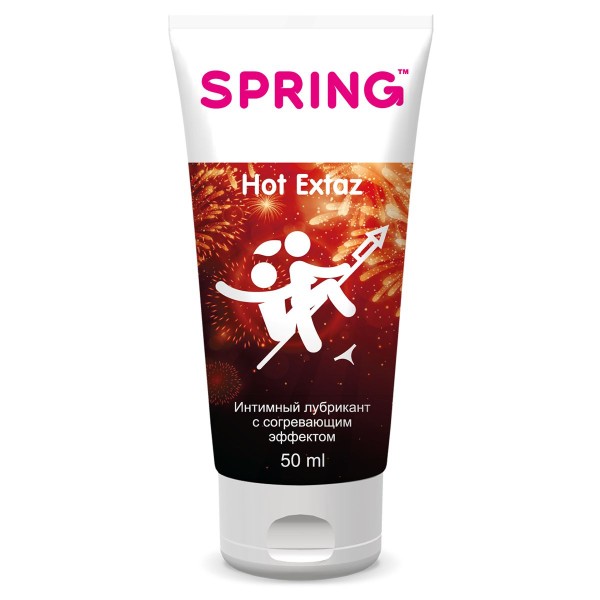 Согревающий интимный лубрикант Spring Hot Extaz - 50 мл