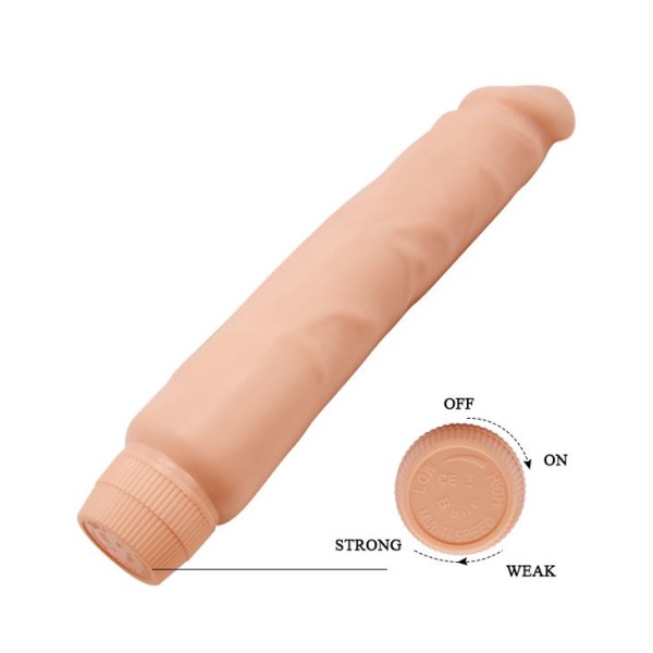 Телесный вибратор-реалистик Barbara - 25,5 см