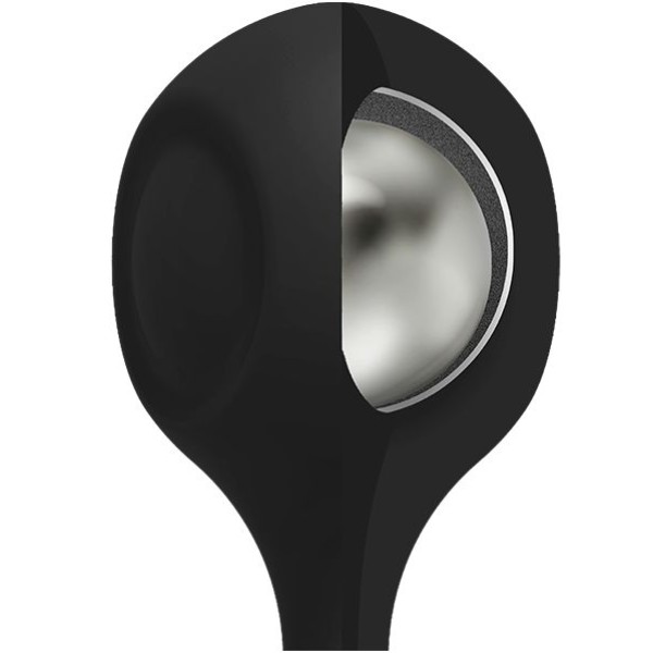 Черные утяжеленные анальные шарики Anal Essentials Weighted Silicone Anal Balls - 34,3 см